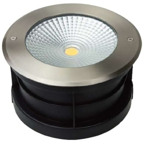 Easy Connect Spot encastré ronde bois LED blanc chaud (Ø: 9.6 cm, 3 W, GU10)