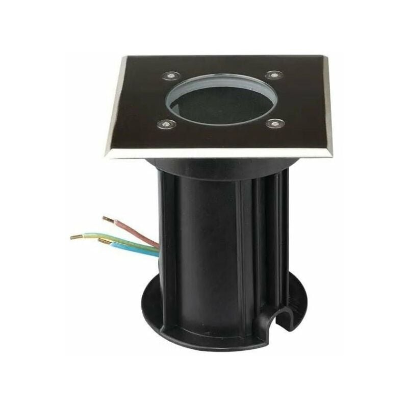 Silumen - Spot led Extérieur Encastrable Carré IP65 pour Ampoule GU10 - Unité
