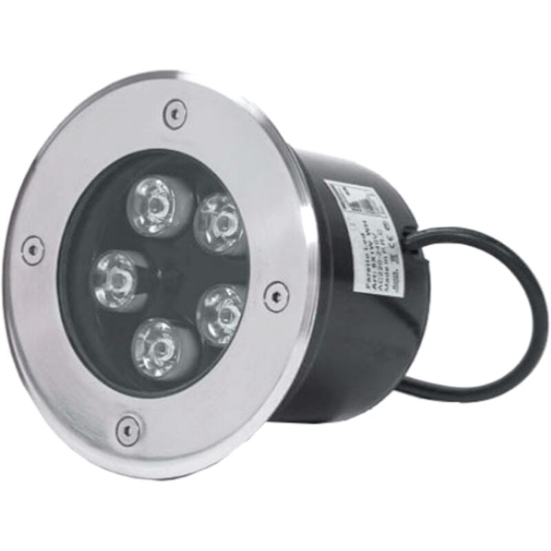 Spot led Extérieur Encastrable IP65 220V Sol 5W 80° Ø130 - Blanc Neutre 4000K - 5500K Silamp