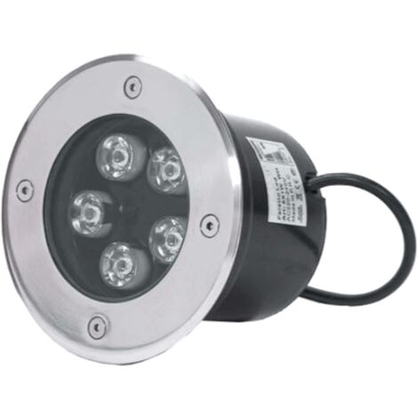 Spot LED Extérieur Encastrable IP65 220V Sol 5W 80° Ø130