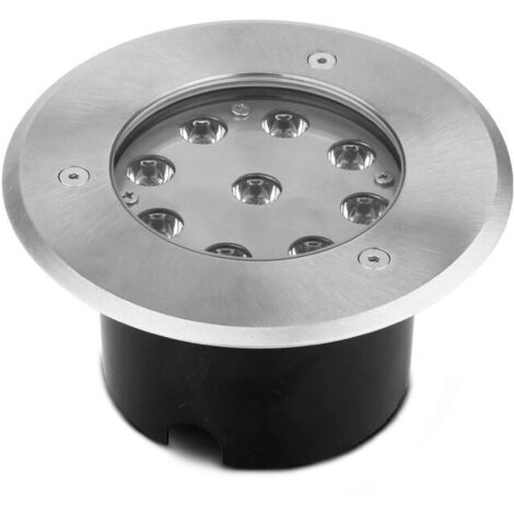 Spot LED extérieur ETNA - 9W encastrable Miidex Lighting®  blanc-neutre-4000k - inox-316