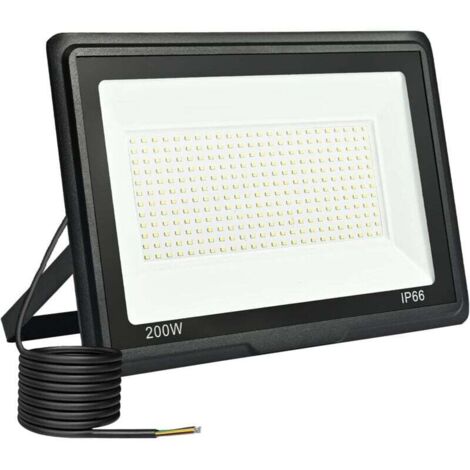 Spot Led Extérieur Projecteur Led 200w 20000lm Projecteur Led Extérieur 6000k Blanc Froid Ip66 Imperméable Led Exterieur Pour Jardin Garage Patio Grange Cour
