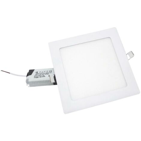 Spot LED Extra Plat Downlight Carré 12W Blanc