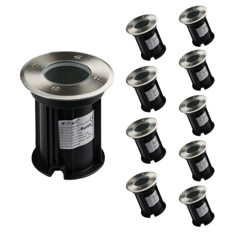 Silamp - Spot led Extérieur Encastrable IP65 pour Ampoule GU10 (Pack de 1