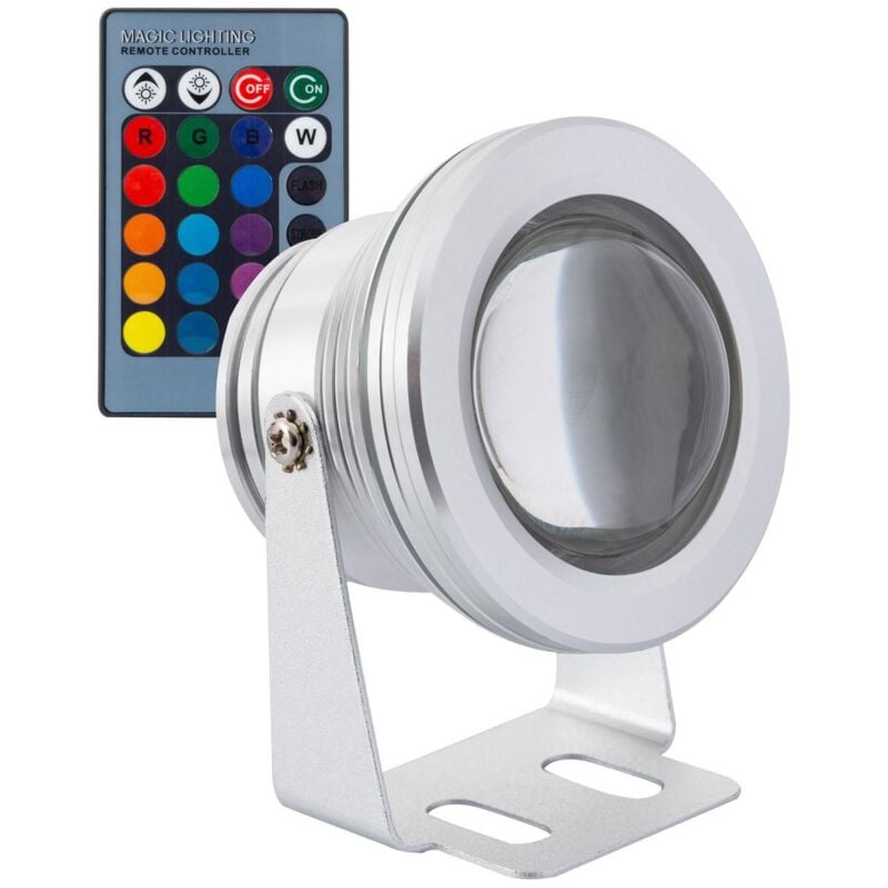 Spot led Extérieur 7W Fixation au Sol rgb 12V dc