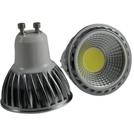 Spot LED GU10 230V COB 5W Dimmable blanc chaud 90°