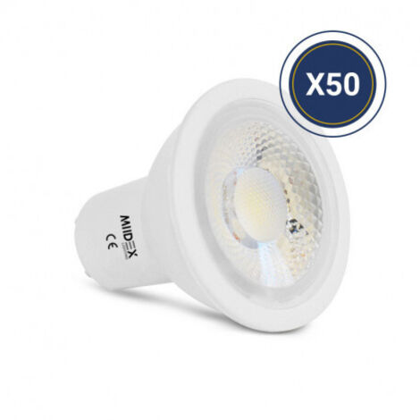 Spot LED GU10 7W 510lm 38° Ø50mm - Blanc Naturel 4000K