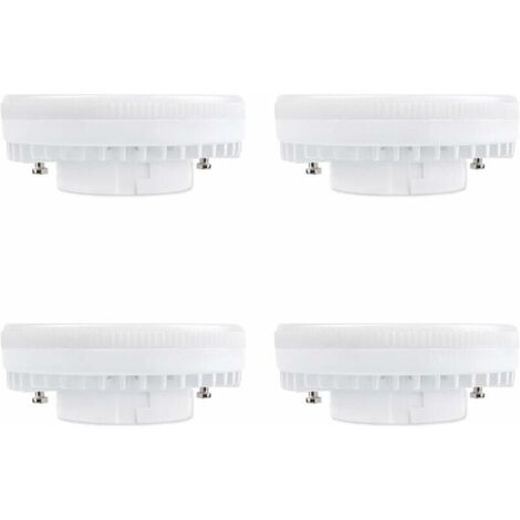 Spot LED GX53 9W Blanc Chaud 3000K, 900LM, AC 230V, Equivalent CFL GX53 15-18W, 120° Ampoule Réflecteur LED GX53 pour Meuble Cuisine/Armoire, non-dimmable, lot de 4 [Classe énergétique A+]