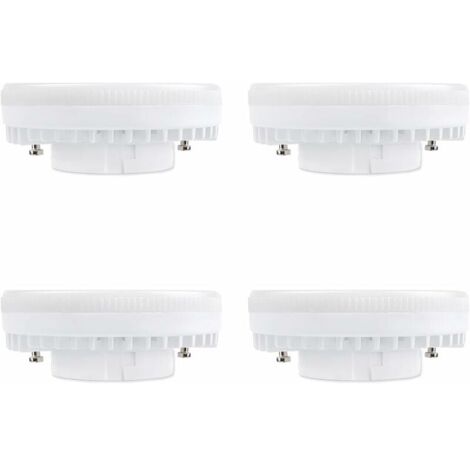 Spot LED GX53 9W Blanc Chaud 3000K, 900LM, AC 230V, Equivalent CFL GX53 15-18W, 120° Ampoule Réflecteur LED GX53 pour Meuble Cuisine/Armoire, non-dimmable, lot de 4 [Classe énergétique A+]-LIAIKI