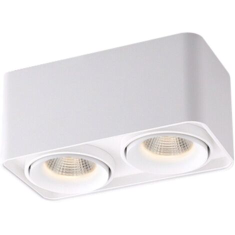 Spot Led  LED Plafonniers en aluminium Spot de plafond mural intérieur Montage blanc plafonnier carré