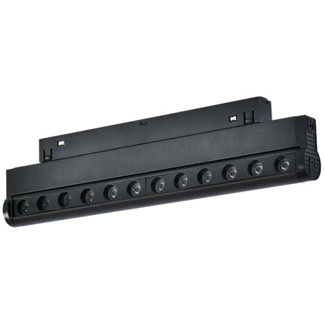 Spot LED Linéaire Serie 16mm 12W pour rail magnétique noir 48V 3000K - Ledme - LM3613