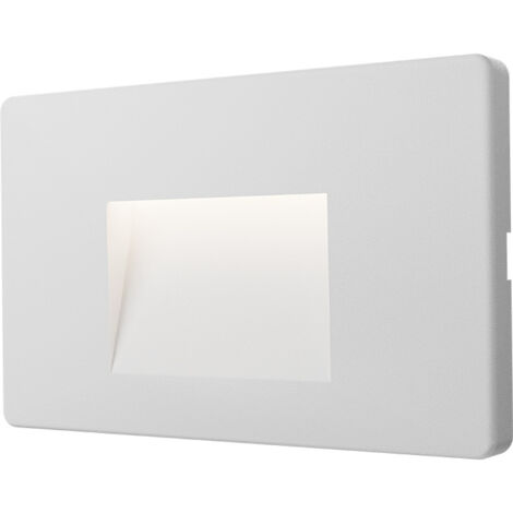 Spot LED mural VEKTAB3 carré blanc 3W 3000K IP65