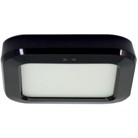 Spot LED noir 1.2W, 80 lm, 3000K, interrupteur infrarouge, recheargable, intensité variable, aimant à coller - Tibelec