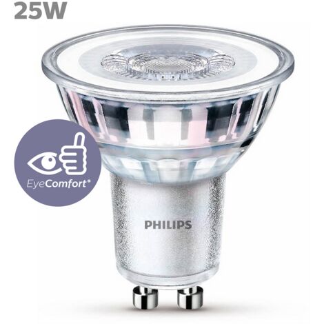 Spot LED Philips GU10 3,1W - Transparent