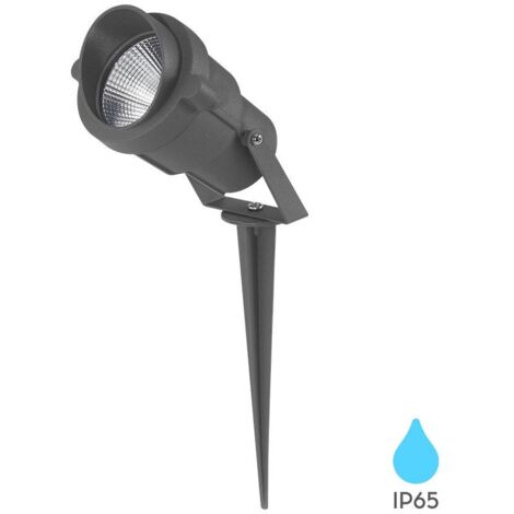 Spot LED Piquet 9W – Étanche IP65 – aluminium Gris