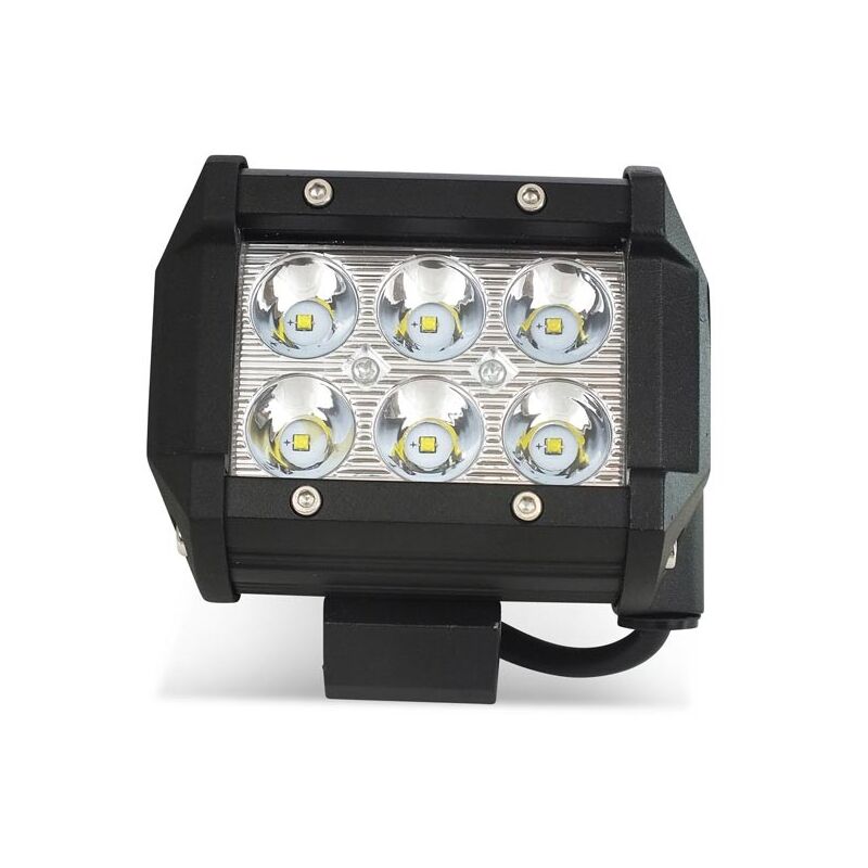 Phare led 4x4 tout terrain - 18W - 10-40V cc - 4 pouces - 1500