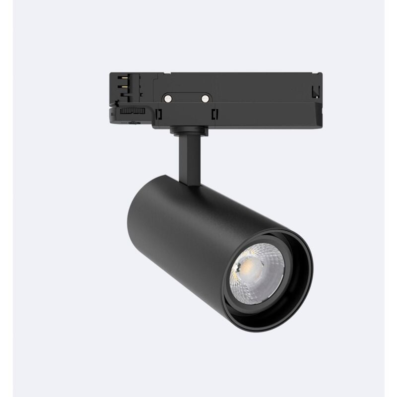 Ledkia - Spot led sur Rail Triphasé 30W Fasano Dimmable dali Noir 3200K Blanc chaud