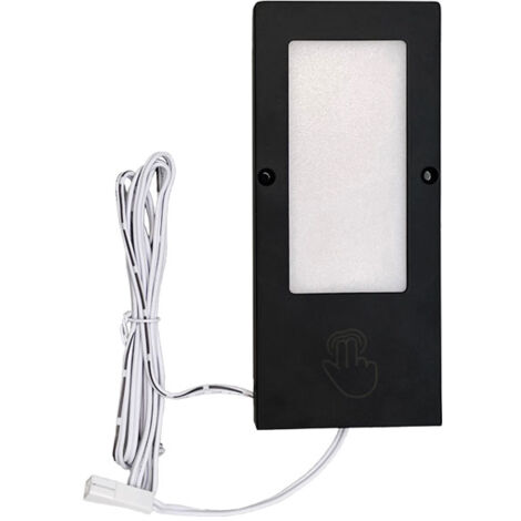 Spot led rectangle - Angle d'éclairage : 120° - Décor : Noir mat - Epaisseur : 4 mm - Flux lumineux : 480 lm - Indice de protection : IP45  - SC HERRAJES