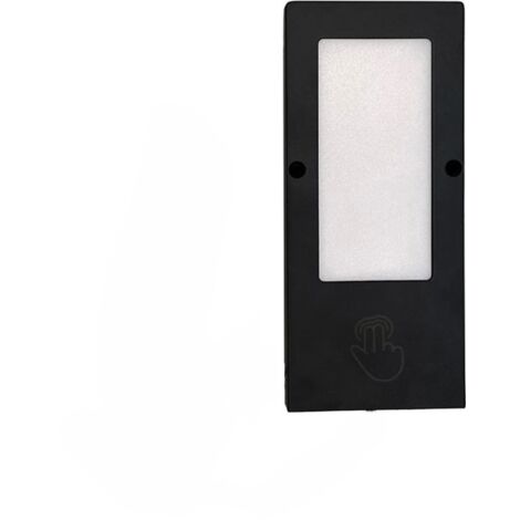 Spot led rectangulaire 12v avec interrupteur (complément pour kit) - Décor : Noir mat - SC HERRAJES