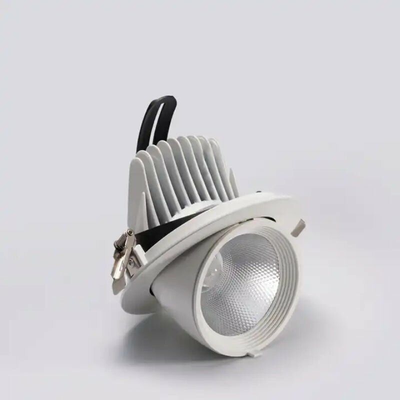 Silamp - Spot led Rond Encastrable Orientable blanc 12W - Blanc Neutre 4000K - 5500K