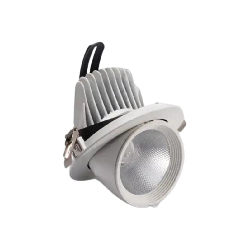 Spot led Rond Encastrable Orientable cob Blanc 30W - Blanc Chaud 2300K - 3500K Silamp