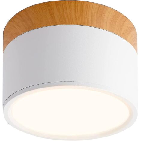 Spot LED rond pour plafond, blanc chaud, 12 W, 108 mm, 3000 K, en aluminium.
