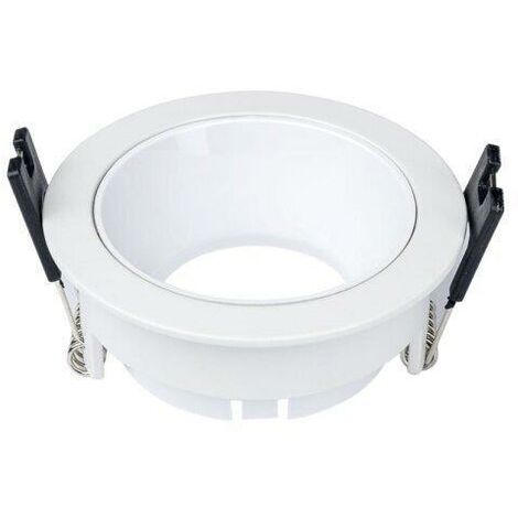 Spot LED Rotondo in alluminio BIANCO - GU10 - IP20 - 35W max - Design moderno