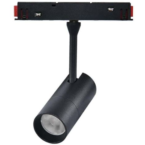 Spot LED Série 16mm 7W pour Rail Magnétique Noir 48V 4000K - Ledme - LM3565