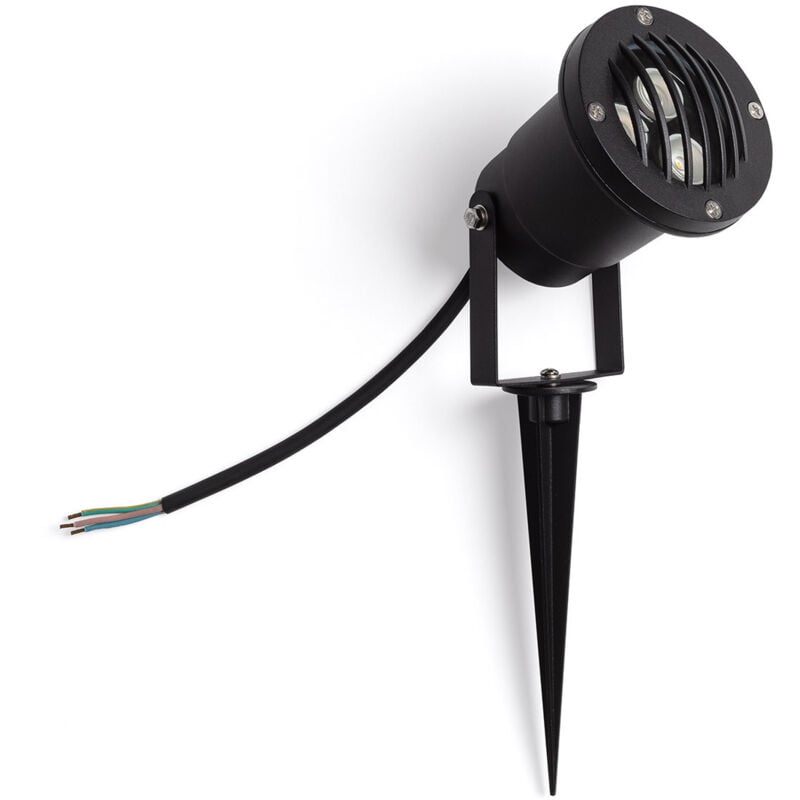 Ledkia - Spot led Extérieur 3W Gotham sur Piquet 3000K Blanc chaud