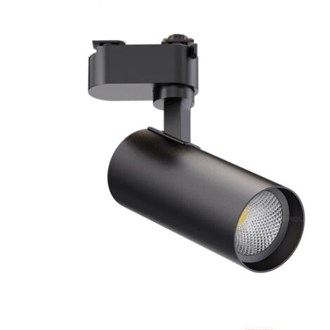 Spot LED sur rail 35 W noir blanc 6 000 K