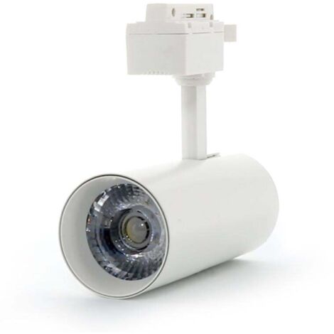 Spot LED sur rail Blanc Aras 30W Monophasé CCT CCT - Ledme - LM3161