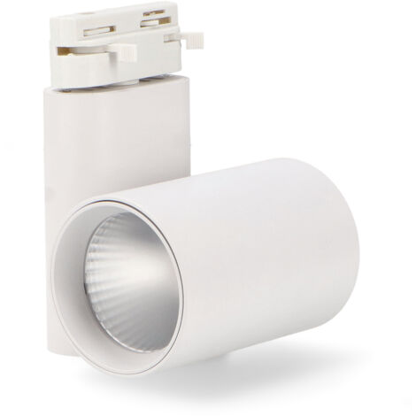 Spot LED sur rail Blanc Bernado 40W Monophasé - DSC 3000K - Ledme - LM3118