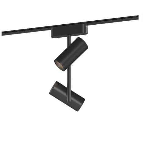Spot LED sur Rail Magnétique 25mm Extra-Plat 16W Madat 48V Noir 2700K Blanc chaud
