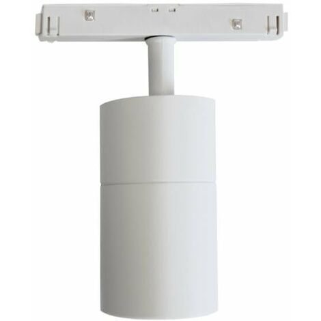 Spot LED sur Rail Magnétique 48V 15W Orientable BLANC - Blanc Chaud  - SILUMEN