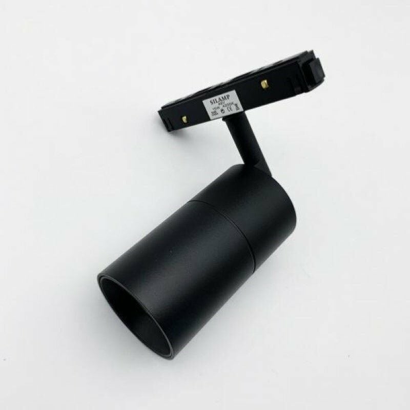 Spot led sur Rail Magnétique 48V 15W Orientable noir - Blanc Neutre 4000K - 5500K Silamp