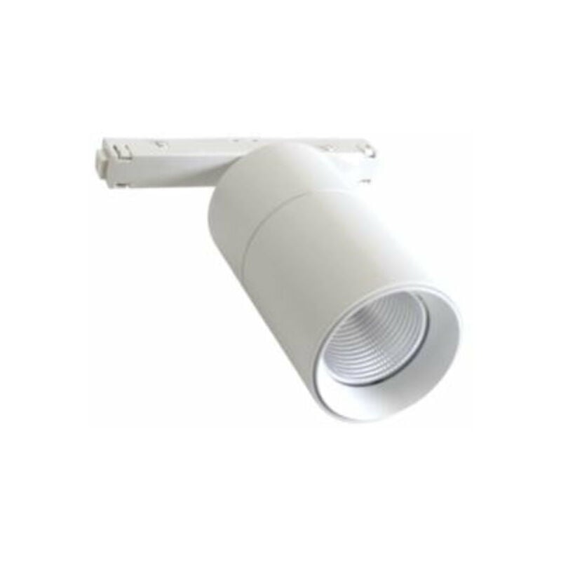 Spot led sur Rail Magnétique 48V 15W Orientable blanc - Blanc Neutre Silumen