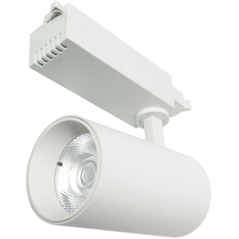 Spot LED sur Rail ProFast Blanc 30W Monophasé 4500K - Ledme - GA3182