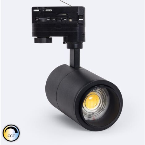Spot LED sur Rail Triphasé 20W Dimmable CCT Pulyx Multi-Angle 15-60º Noir