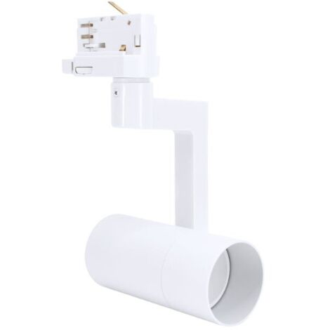 Spot LED sur Rail Triphasé BLANC 36° pour ampoule GU10 - SILUMEN