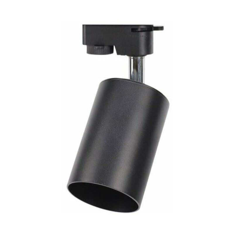 Spot led sur Rail Triphasé noir pour Ampoule GU10 - silamp