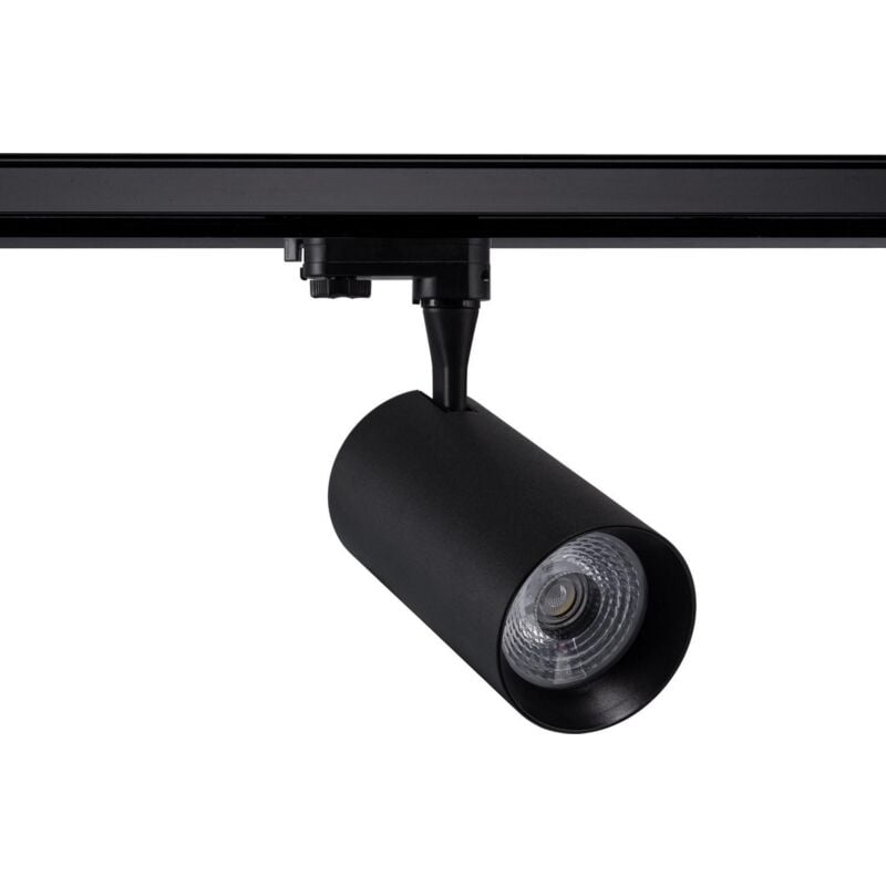 Efectoled - Spot led sur Rail Triphasé 30W Vulcan Noir 4000K Blanc neutre