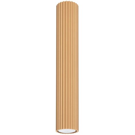 Spot Leuchte Decke Aluminium GU10 Ø 6,5 cm Aufputz in Gold rund Modern