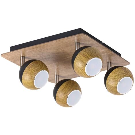 Spot Light Arthur colore rovere metal / L nero: 26cm B: H 26 centimetri: 13,5cm
