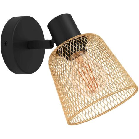 Spot Light Coslada Steel Black E27 1x40W L: 13 cm H: 20 cm Dimmabile