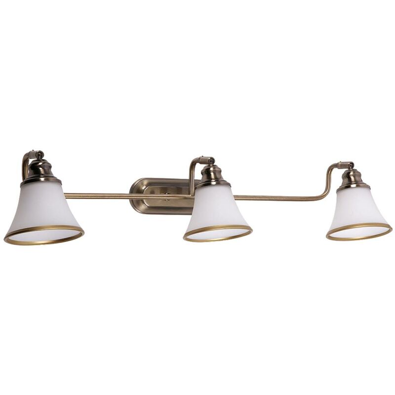Spot Light Grando bronzo vetro metallo / l bianco