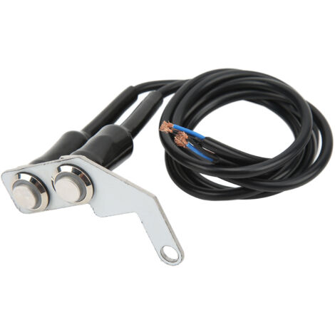 Spot Light ON OFF Switch, LED Moto Guidon Interrupteur Phare Antibrouillard ON OFF Bouton de Commutation avec Support en Acier Inoxydable pour (Feu rouge main droite.