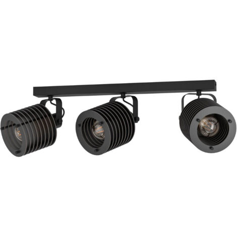 Spot Light Segovia Steel Schwarz E27 3x40w L: 57,5 cm H: 18,5 cm Dimmable