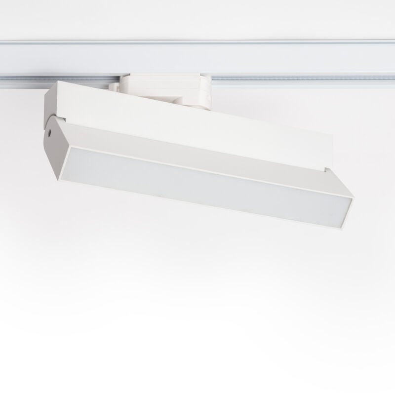 Spot Linéaire led sur Rail Triphasé 24W cct Dimmable Elegant Blanc (3000K - 4000K - 5000K) Sélectionnable