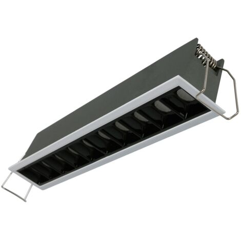 Spot linéaire LED encastré 20W - UGR18 - IRC90 - Puce OSRAM - - Blanc Neutre - Blanc