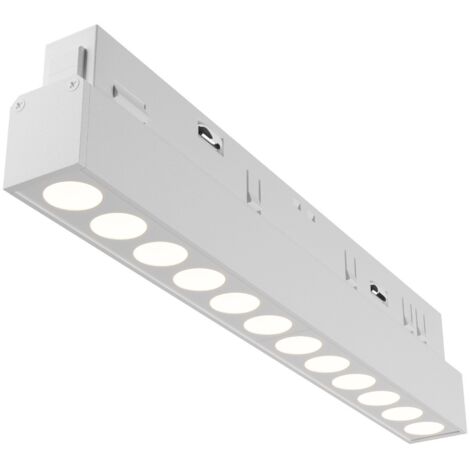 Spot linéaire rail blanc LED 12W DALI POINTS Maytoni